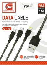 کابل شارژ دیتادار Cheetah Gold مدل C-110 - USB To Type C - Image 2