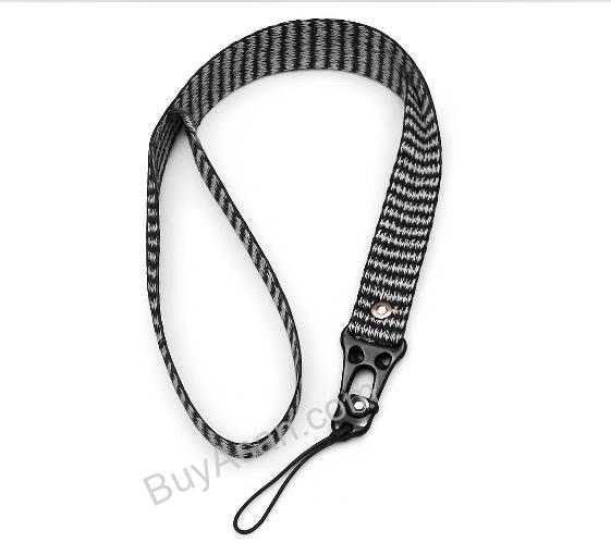 IMG_4597 بند دستی موبایل طرحدار سیاهوسفید با اتصال فلزی و بند نازک - Image 1