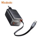 آداپتور شارژ سه‌خروجی 67 وات مک‌دودو مدل CH-4100 با کابل جمع‌شونده Type-C - Image 3