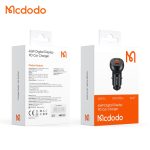 شارژر فندکی دو پورت 45 وات فست شارژ (USB + Type-C) با نمایشگر دیجیتال مک‌دودو مدل CC-7030 - Image 6