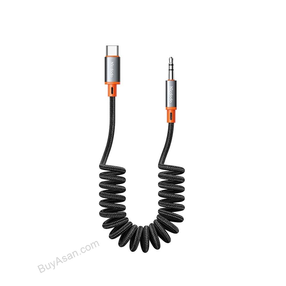 Image 20 کابل تبدیل فنری تایپسی به جک 3.5mm هدفون AUX مکدودو - Image 1