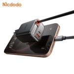 آداپتور شارژ دوخروجی 40 وات مک‌دودو مدل CH-428 با کابل جمع‌شونده Type-C - Image 3