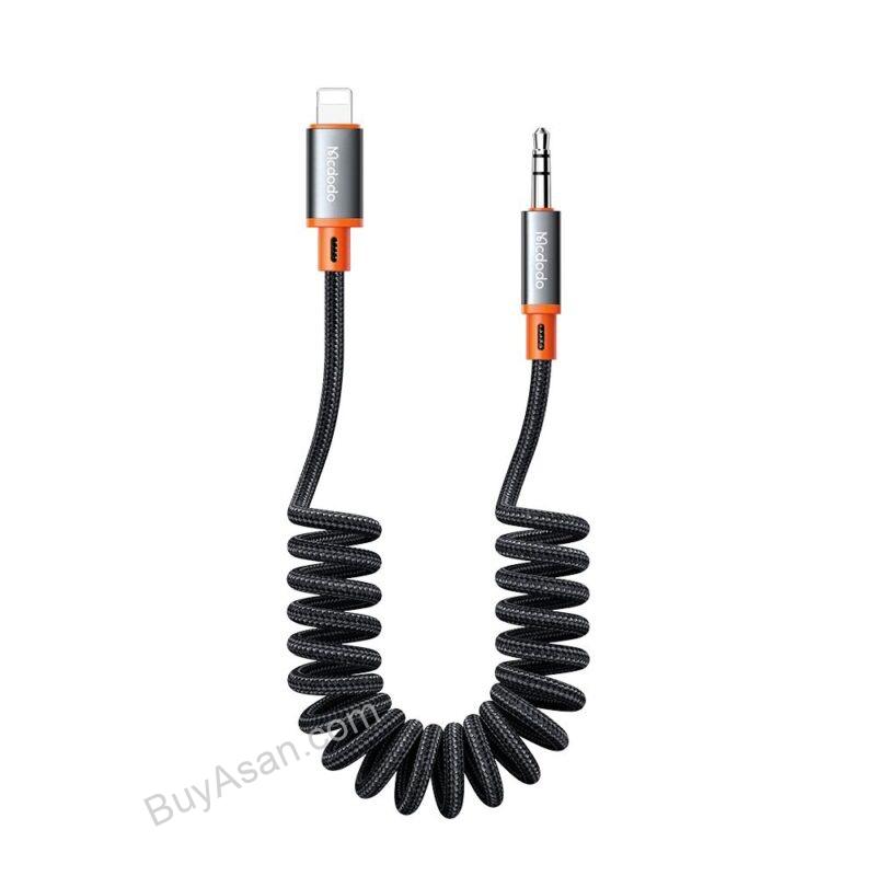 Image 22 کابل تبدیل فنری لایتنینگ به جک 3.5mm هدفون AUX مکدودو - Image 1