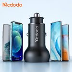 شارژر فندکی دو پورت 45 وات فست شارژ (USB + Type-C) با نمایشگر دیجیتال مک‌دودو مدل CC-7030 - Image 5
