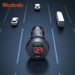 شارژر فندکی دو پورت 45 وات فست شارژ (USB + Type-C) با نمایشگر دیجیتال مک‌دودو مدل CC-7030 - Image 3
