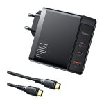 آداپتور شارژ 140 وات مک‌دودو مدل CH-2913 به‌همراه کابل Type-C به Type-C با توان 240 وات