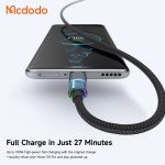 کابل شارژ سریع USB-A به USB-C مک‌دودو مدل CA-8180 (۱.۲ متر، ۱۰۰ وات) - Image 3