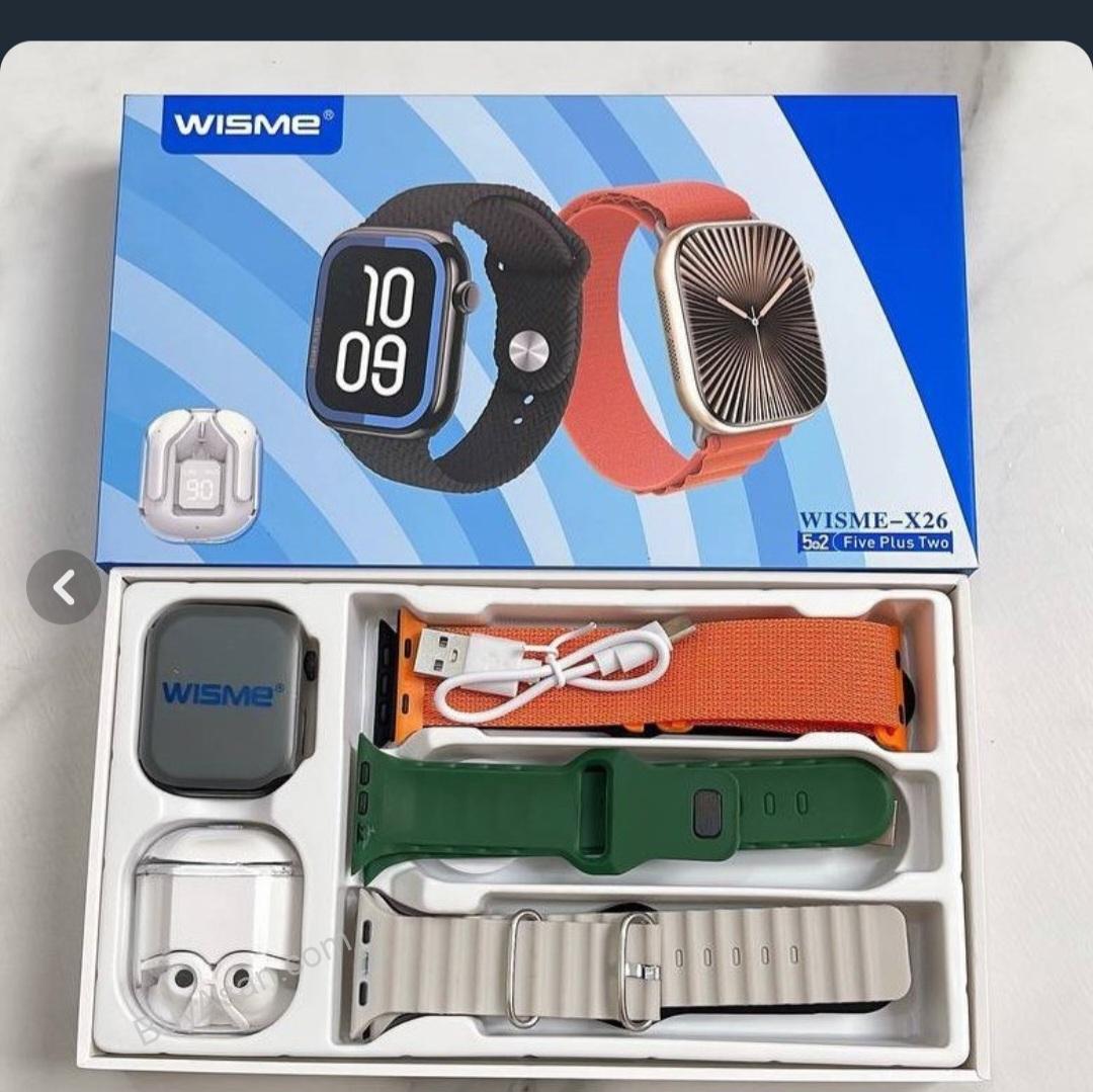 8415a6 ساعت هوشمند ویسمی مدل WISME-X26 همراه هدفون - Image 1