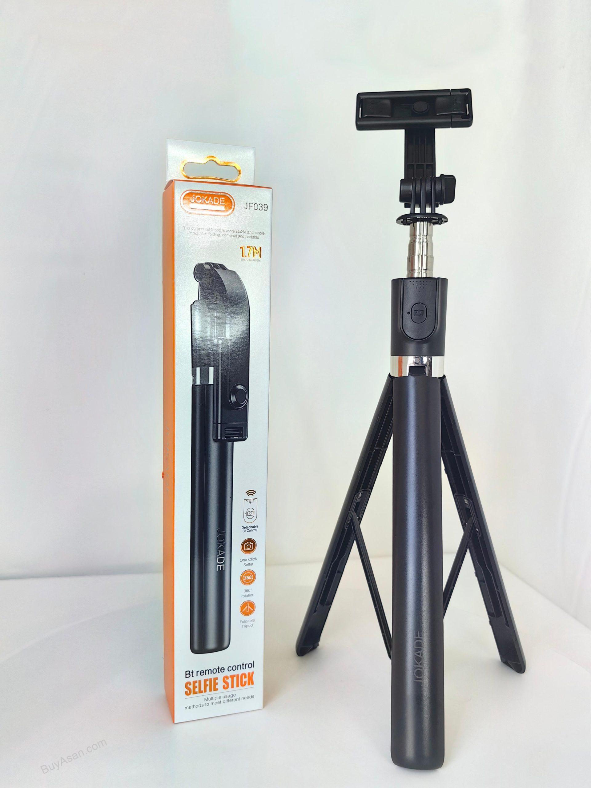 H443f98aeef5a445c828ca965bfcac1430 سه پایه و مونوپاد سلفی بلوتوثی جوکید مدل JOKADE JF039 - Image 1