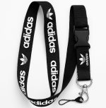 بند گردنی Adidas مشکی با قلاب فلزی (چاپ لوگو یکطرفه)